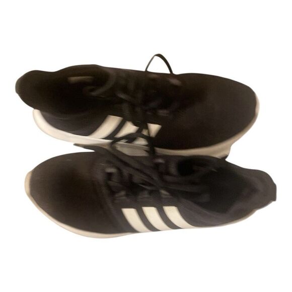 Adidas Women’s Cloudfoam 2.0 Running Shoes Black White Size 9 - Picture 2 of 5